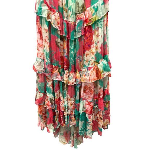 Rococo Sand $565 Floral Off-Shoulder Maxi Dress Medium NWT - Picture 5 of 9